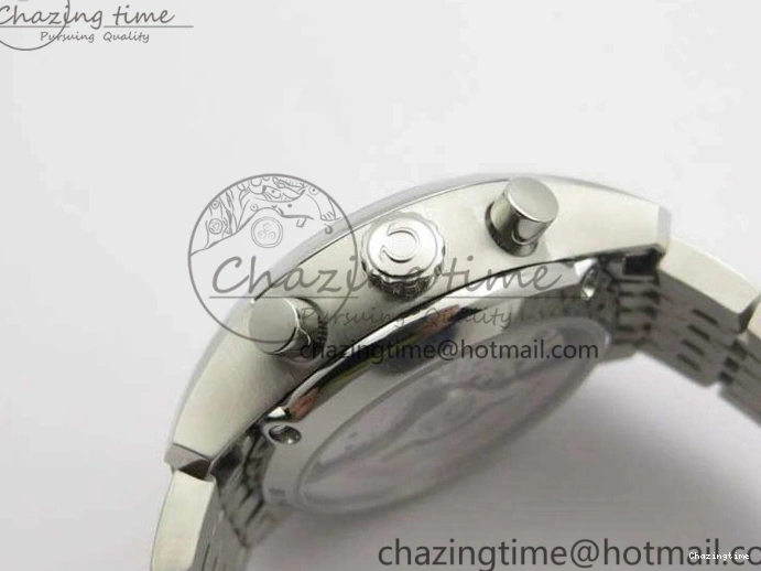 0409 HighQuality De Ville Chronograph SS OMF 1:1 Best Edition White Dial On SS Bracelet A 8151